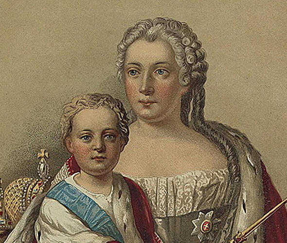 Император Иван VI Антонович и правительница Анна Леопольдовна с 1740 по 1741 год